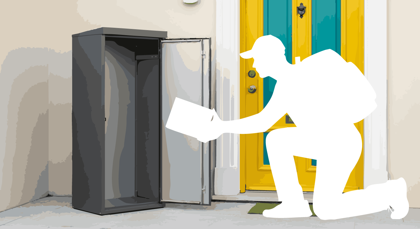 玄関が変わる宅配革命